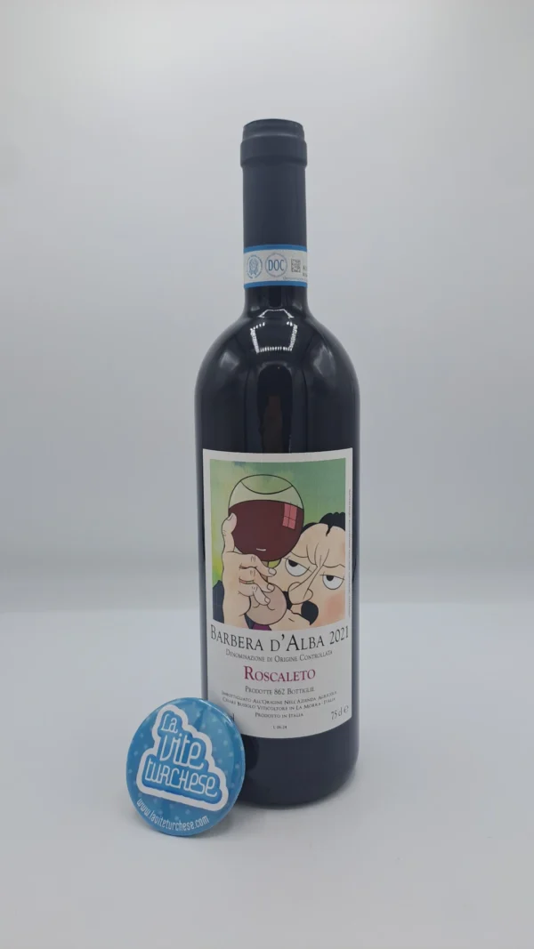 Cesare Bussolo - Barbera d'Alba Roscaleto produced in the single vineyard Boiolo, located in La Morra, only 862 bottles produced.