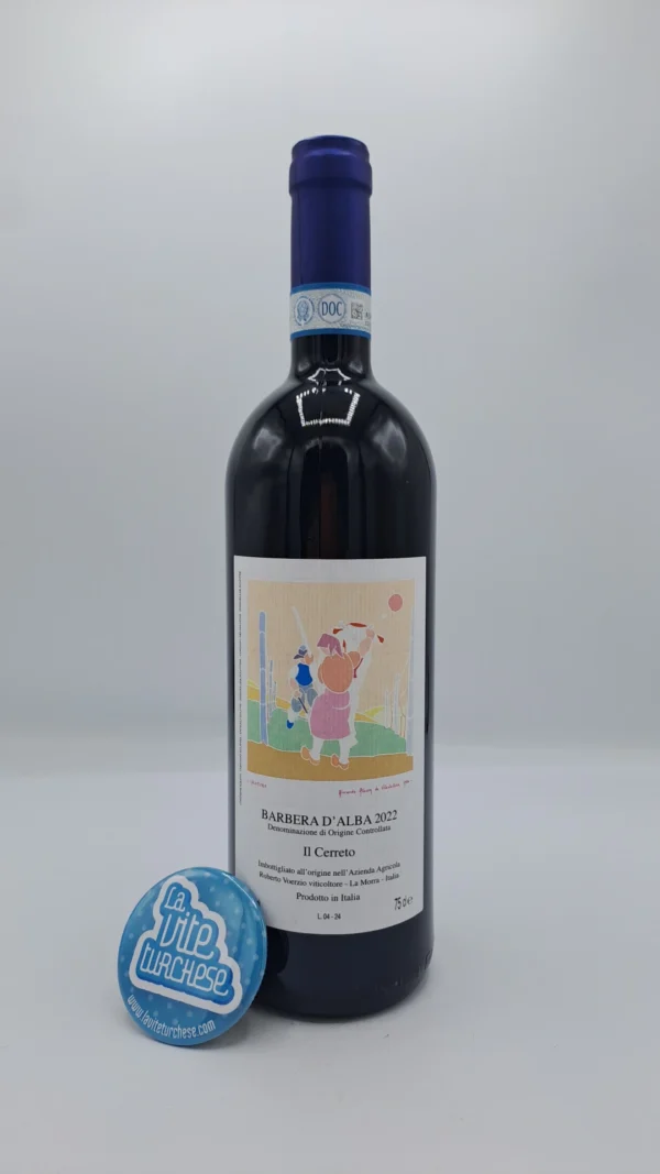 Roberto Voerzio - Barbera d'Alba Il Cerreto produced from several vineyard plots around the winery in La Morra. Aged in tonneaux and large barrels.
