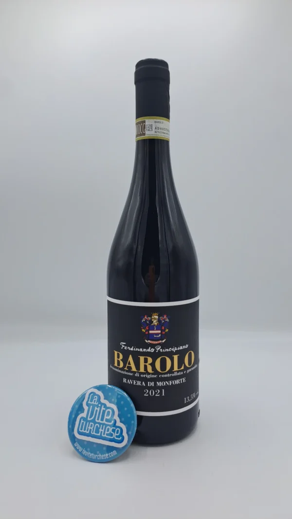 Ferdinando Principiano - Barolo Ravera di Monforte produced in the vineyard of the same name located in the commune of Monforte d'Alba in the Langhe. 3000 bottles produced