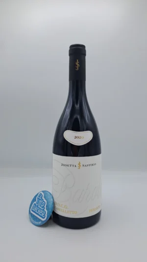 Josetta Saffirio - Barolo Persiera Castelletto prodotto nell'omonima vigna situata a Monforte d'Alba, invecchiato per 2 anni in botti e cemento.