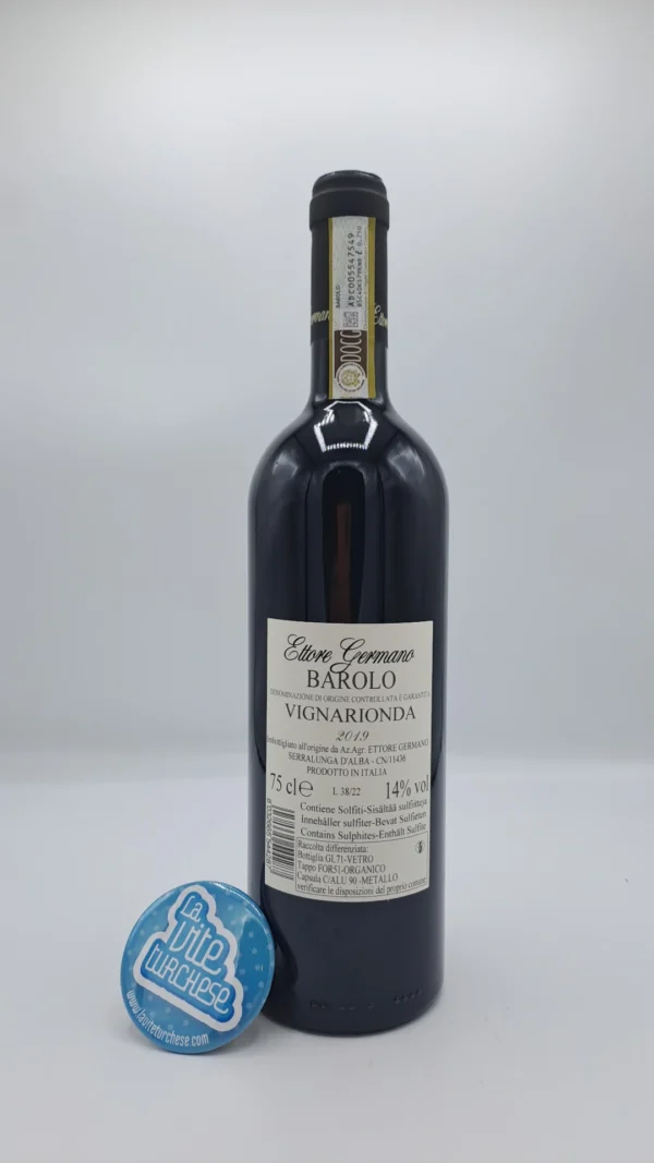 Ettore Germano – Barolo Vignarionda produced in Serralunga's most important vineyard, aged for 6 years in the cellar given its enormous potential.