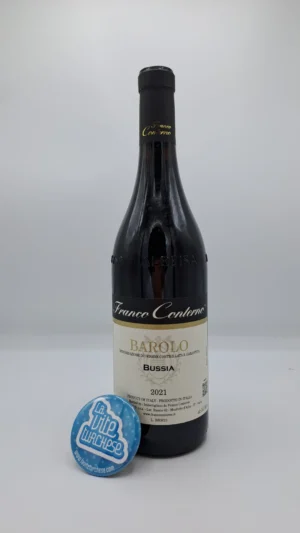 Franco Conterno – Barolo Bussia prodotto nell'omonima vigna situata a Monforte d'Alba famoso per i suoli argillosi, invecchiato 3 anni in botti grandi.