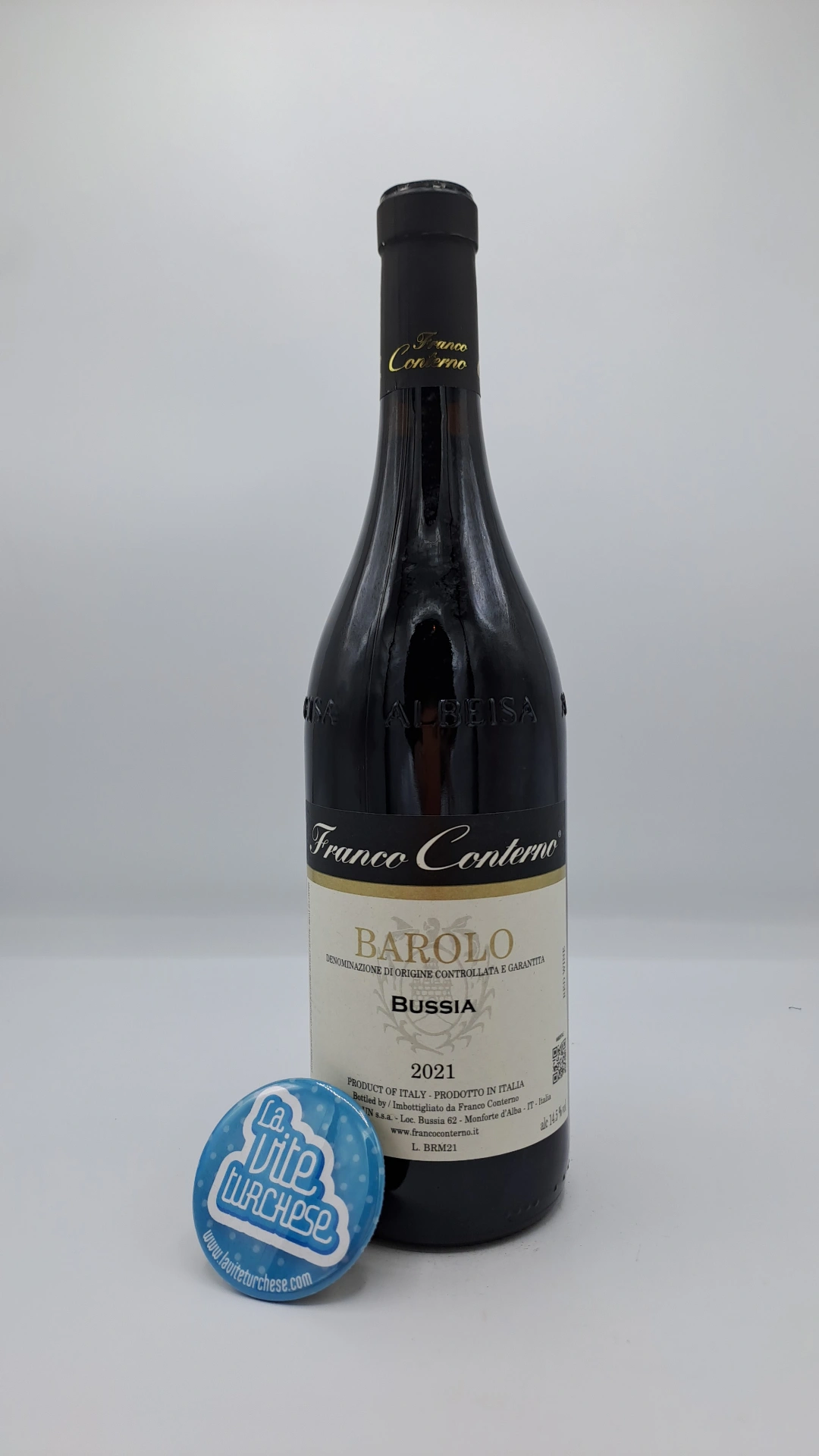 Franco Conterno – Barolo Bussia – 2021 Franco Conterno – Barolo Bussia prodotto nell'omonima vigna situata a Monforte d'Alba famoso per i suoli argillosi, invecchiato 3 anni in botti grandi.