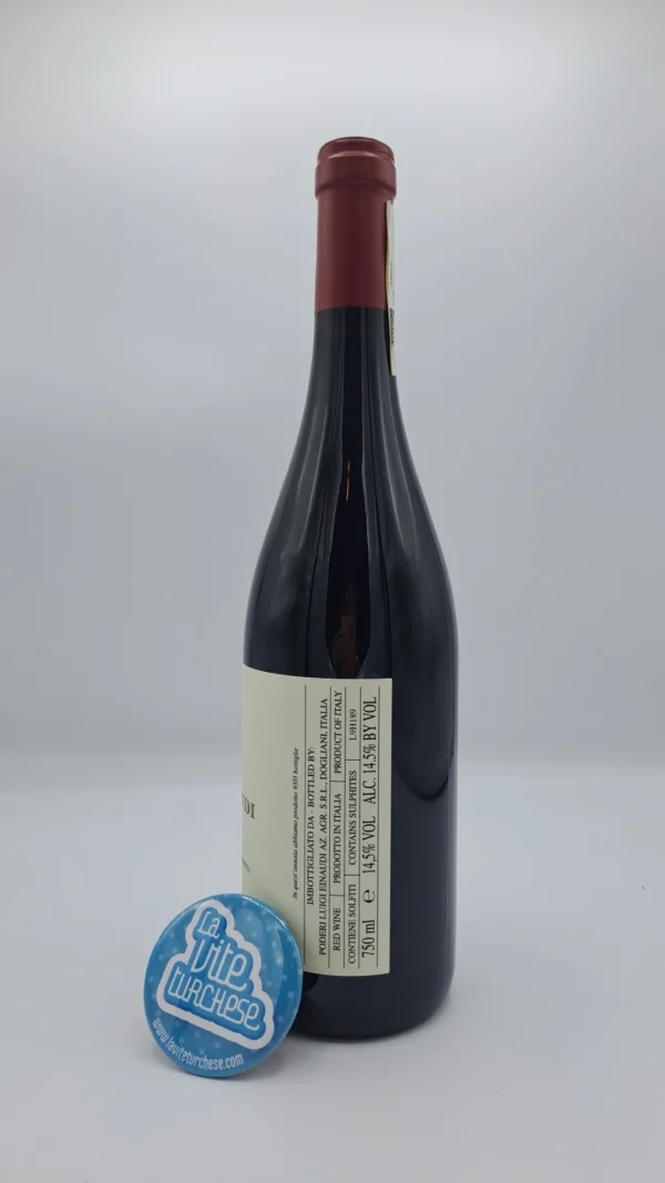 Poderi Luigi Einaudi – Barolo Terlo Vigna Costa Grimaldi produced in the vineyard of the same name located in Barolo with marly and clayey soils.