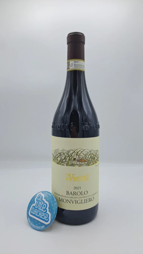 Vietti - Barolo Monvigliero produced in the renowned single vineyard of Verduno, aged for 24 months in oak barrels.