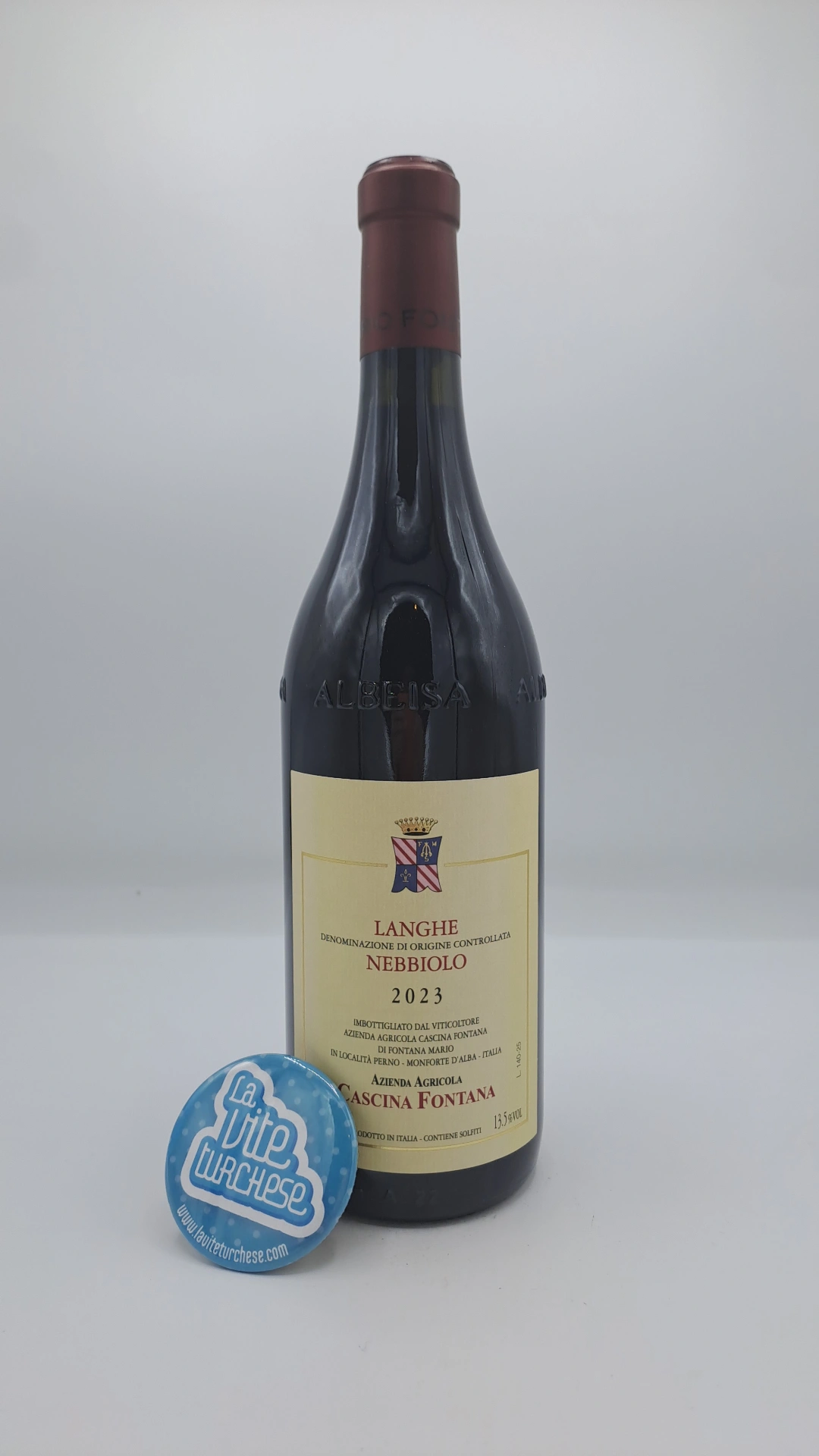 Cascina Fontana – Langhe Nebbiolo – 2023 Cascina Fontana – Langhe Nebbiolo prodotto tra le vigne di Sinio e Castiglione Falletto, invecchiato tra la botte grande e il cemento.