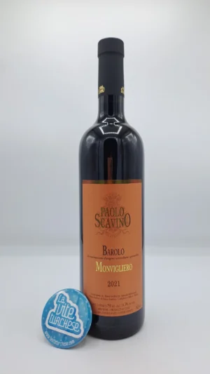 Paolo Scavino - Barolo Monvigliero produced in the best vineyard in Verduno, considered the most elegant cru. Aged 24 months between barrique and large barrel.