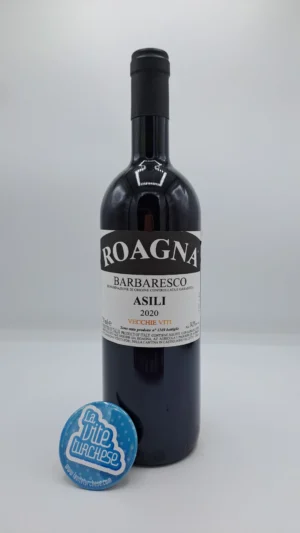 Roagna – Barbaresco Asili Vecchie Viti prodotto nell'omonima vigna situata a Barbaresco, con piante di 50 anni. 1169 bottiglie prodotte.