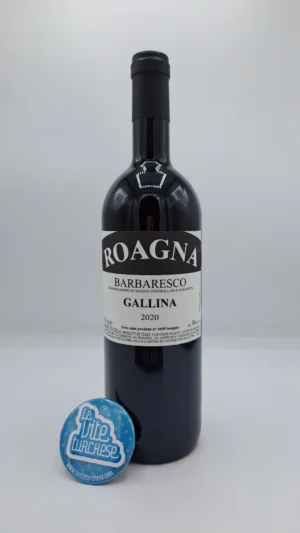 Roagna – Barbaresco Gallina prodotto nell'omonima vigna situata a Neive, considerata tra le migliori per i suoli ricchi di tufo, produzione 3000 bottiglie.