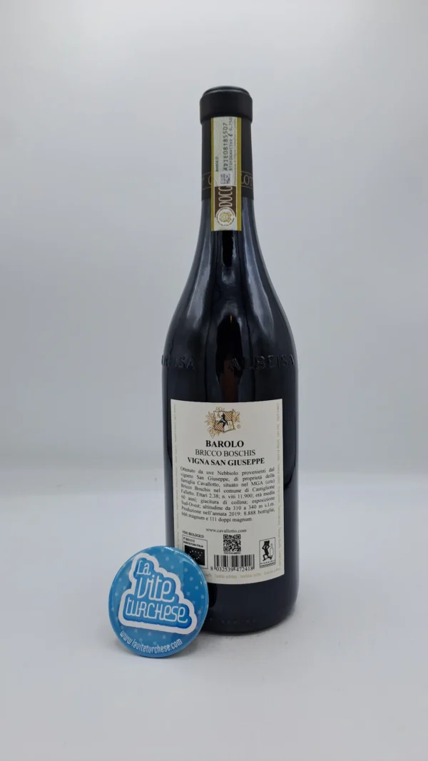 Cavallotto - Barolo Riserva Bricco Boschis Vigna San Giuseppe produced in the vineyard of the same name located in Castiglione Falletto, aged for 5 years.