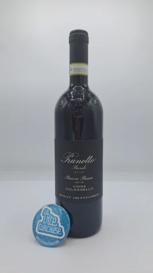 Prunotto – Barolo Riserva Bussia Vigna Colonnello prodotto nella parcella più storica della Bussia Soprana a Monforte d'Alba. 6074 bottiglie.