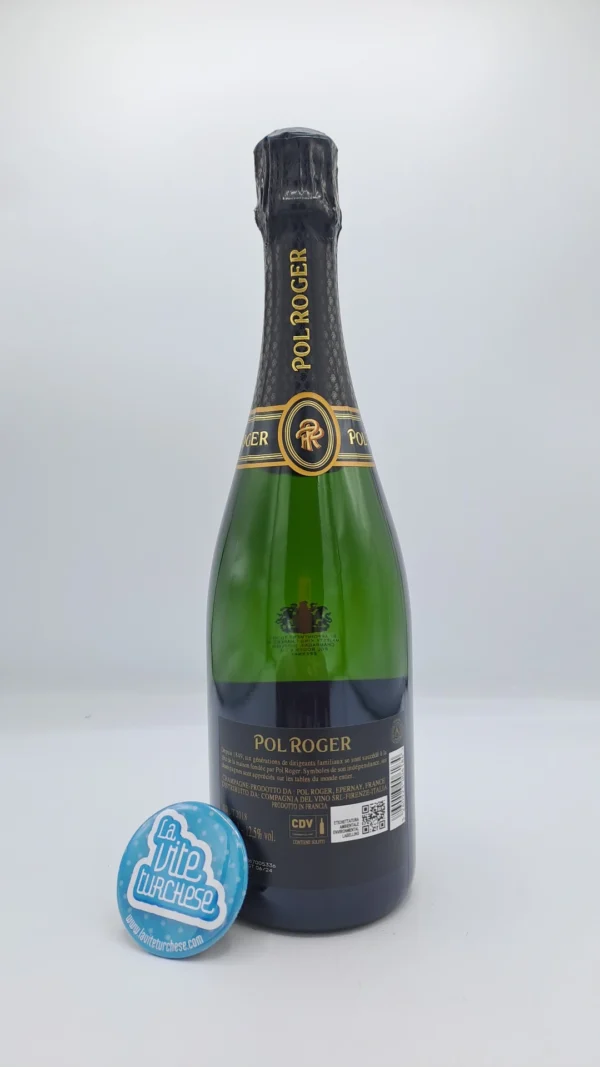 Pol Roger – Champagne Brut vintage 2018 produced with 60% Pinot Noir and 40% Chardonnay grapes from premier and Grand cru vineyards, aged for 7 years on the lees.