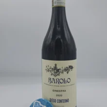 Diego Conterno – Barolo Ginestra prodotto nell'omonima vigna situata a Monforte d'Alba, messo in commercio dopo 5 anni di invecchiamento.