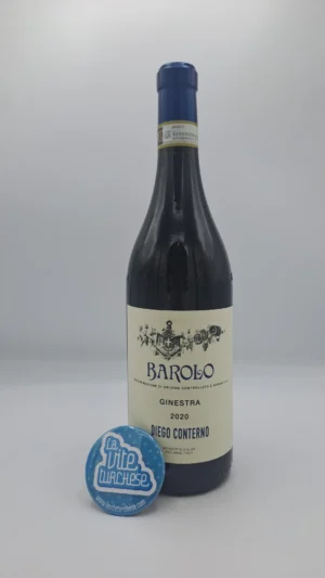 Diego Conterno – Barolo Ginestra prodotto nell'omonima vigna situata a Monforte d'Alba, messo in commercio dopo 5 anni di invecchiamento.