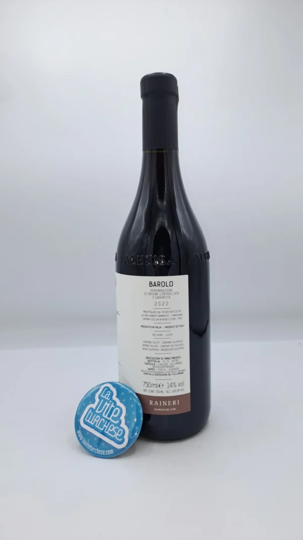 Raineri - A classic Barolo from the municipality of Monforte d'Alba, produced by blending grapes from various vineyards in the town of Monforte d'Alba. 8,000 bottles.