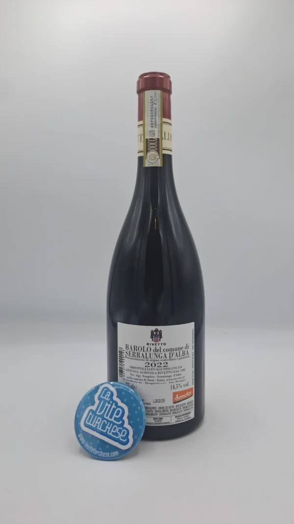 Rivetto - Barolo from the commune of Serralunga d'Alba produced from a blend of several vineyards located in Serralunga in the Langhe. Very tannic