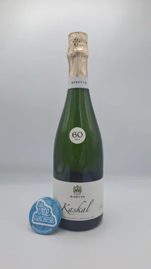 Rivetto - Kaskal Metodo Classico Dosaggio Zero prodotto con uva Nebbiolo a Serralunga, in vigne da Barolo, invecchiamento 60 mesi sui lieviti.