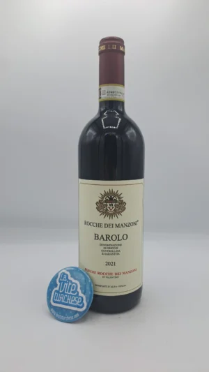 Rocche dei Manzoni – Barolo DOCG primo Barolo prodotto dalla cantina nel 1974 con diverse vigne situate a Monforte. Invecchiamento di 24 mesi in barrique.