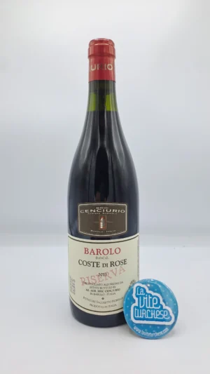 Bric Cenciurio - Barolo Coste di Rose Riserva, produced from the vineyard of the same name located in Barolo, aged for 6 years in the cellar. 900 bottles produced.