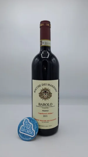 Rocche dei Manzoni – Barolo Perno Cappella di Santo Stefano prodotto nell'omonima vigna situata a Monforte con piante di 50 anni, invecchiato in barrique.