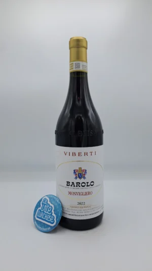 Giovanni Viberti – Barolo Monvigliero prodotto nella vigna più importante di Verduno, meno di 3660 bottiglie prodotte. 2 anni di invecchiamento.