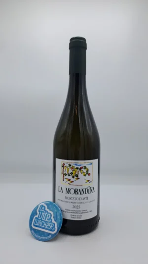 La Morandina - Moscato d'Asti prodotto dalla famiglia Morando a Castiglione Tinella, vinificato in autoclave. Vino da dessert.