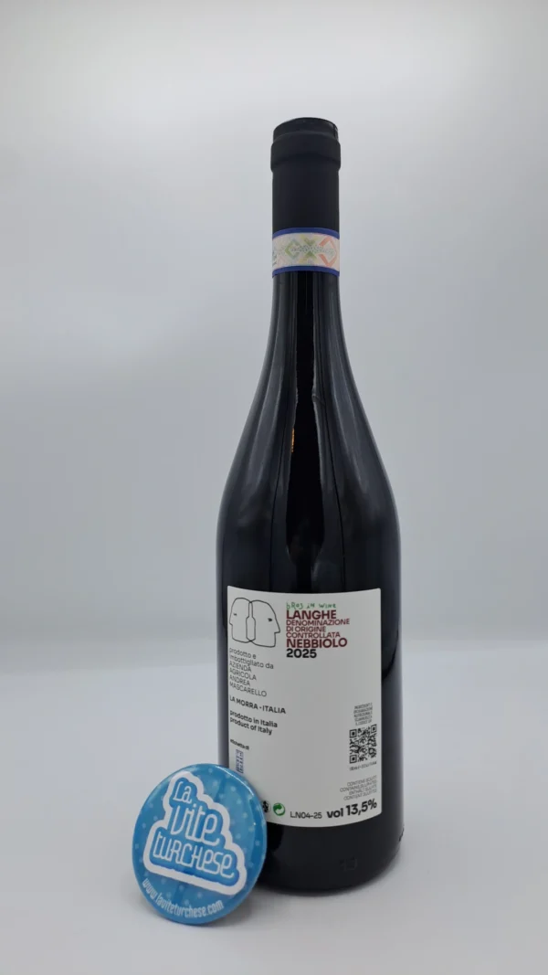 Maffrei - Langhe Nebbiolo prodotto con la vigna Serradenari nella parte più alta di La Morra, vinificato in vasche di acciaio e cemento.