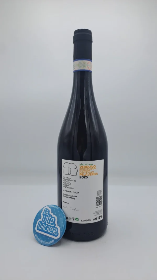 Maffrei - Verduno Pelaverga, produced in the small DOC region of the village of Verduno, vinified and aged in stainless steel tanks.