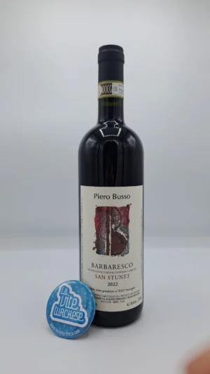 Piero Busso – Barbaresco San Stunet produced in the vineyard of the same name located in Treiso with calcareous soils, giving the wine greater complexity.