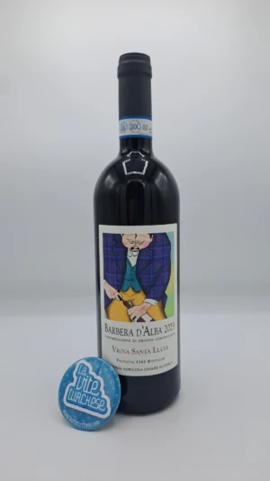 Cesare Bussolo - Barbera d'Alba Santa Lucia produced in the vineyard of the same name located in La Morra, with low yields and 12 months of aging in used barriques.