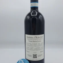 Cesare Bussolo - Barbera d'Alba Santa Lucia - 2023 - back Cesare Bussolo - Barbera d'Alba Santa Lucia produced in the vineyard of the same name located in La Morra, with low yields and 12 months of aging in used barriques.