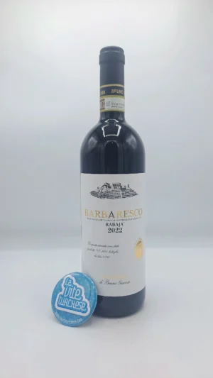 Bruno Giacosa - Barbaresco Rabajà prodotto nell'omonima vigna situata a Barbaresco, esposta a sud ovest, suoli argillosi, 3600 bottiglie prodotte.